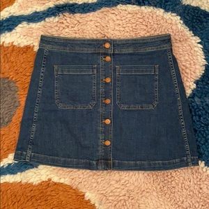 Madewell Demin A-line Skirt Size 10